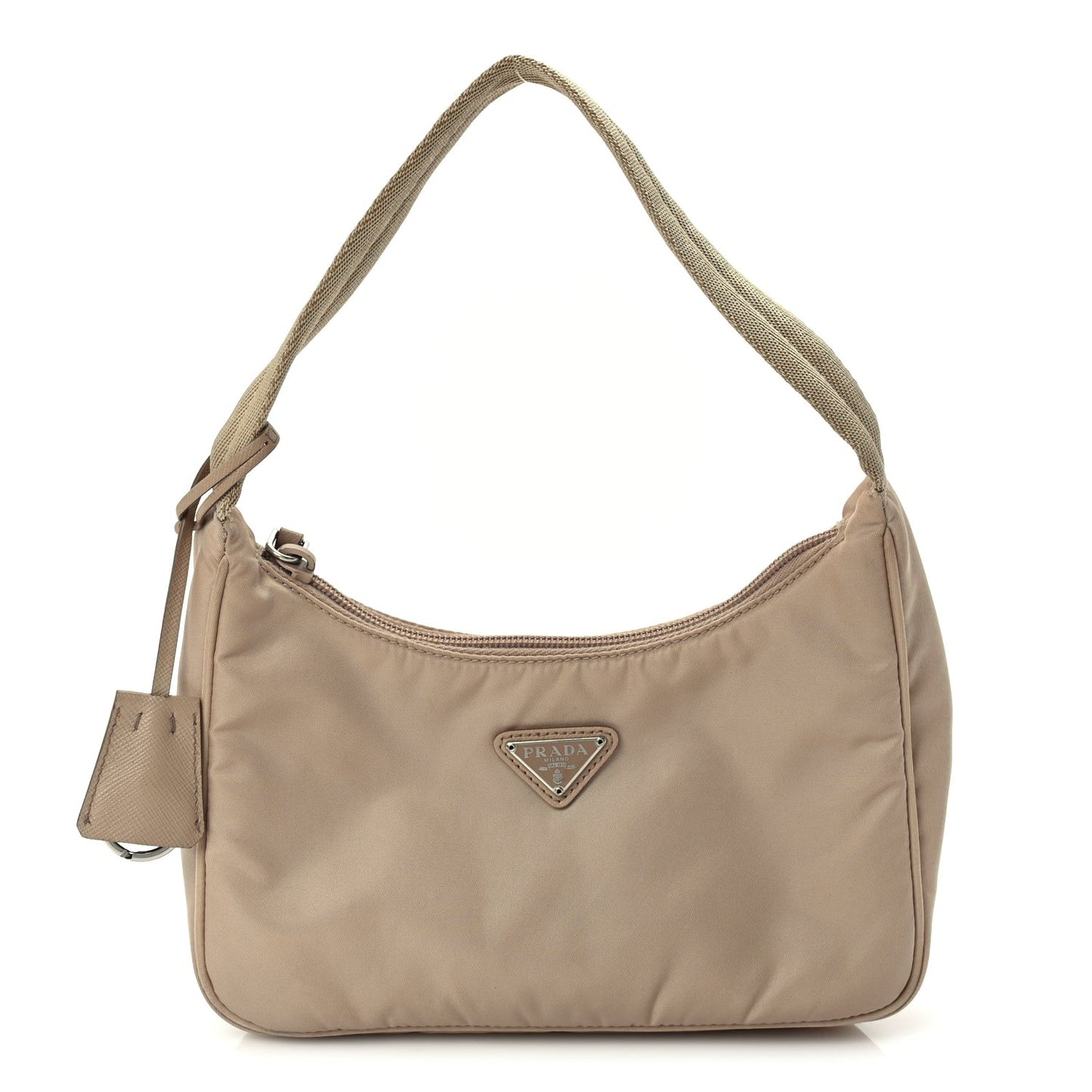 Re-Nylon Saffiano Mini Re-Edition 2000 Bag  Cammeo