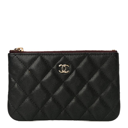 Chanel Caviar Quilted Small Cosmetic Case Black 1 of 10