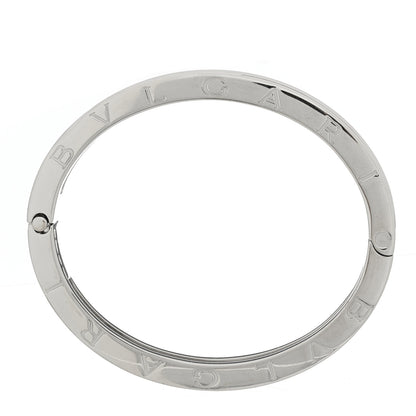 Bulgari 18K White Gold Diamond B.Zero1 Bangle Bracelet 4 of 5