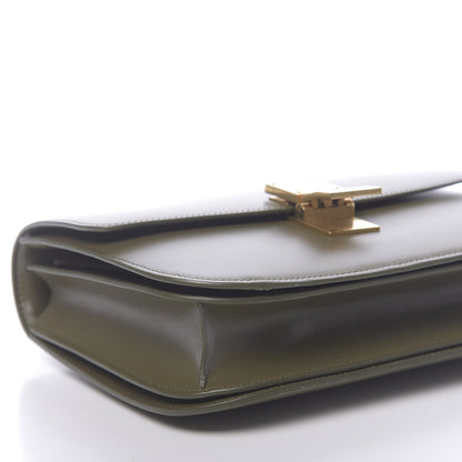 Celine Box Calfskin Classic Box Medium Flap Bag Army Green 8 of 10