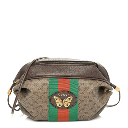 Gucci Mini Vintage GG Supreme Monogram Web Butterfly New Candy Crossbody Beige New Acero 1 of 8