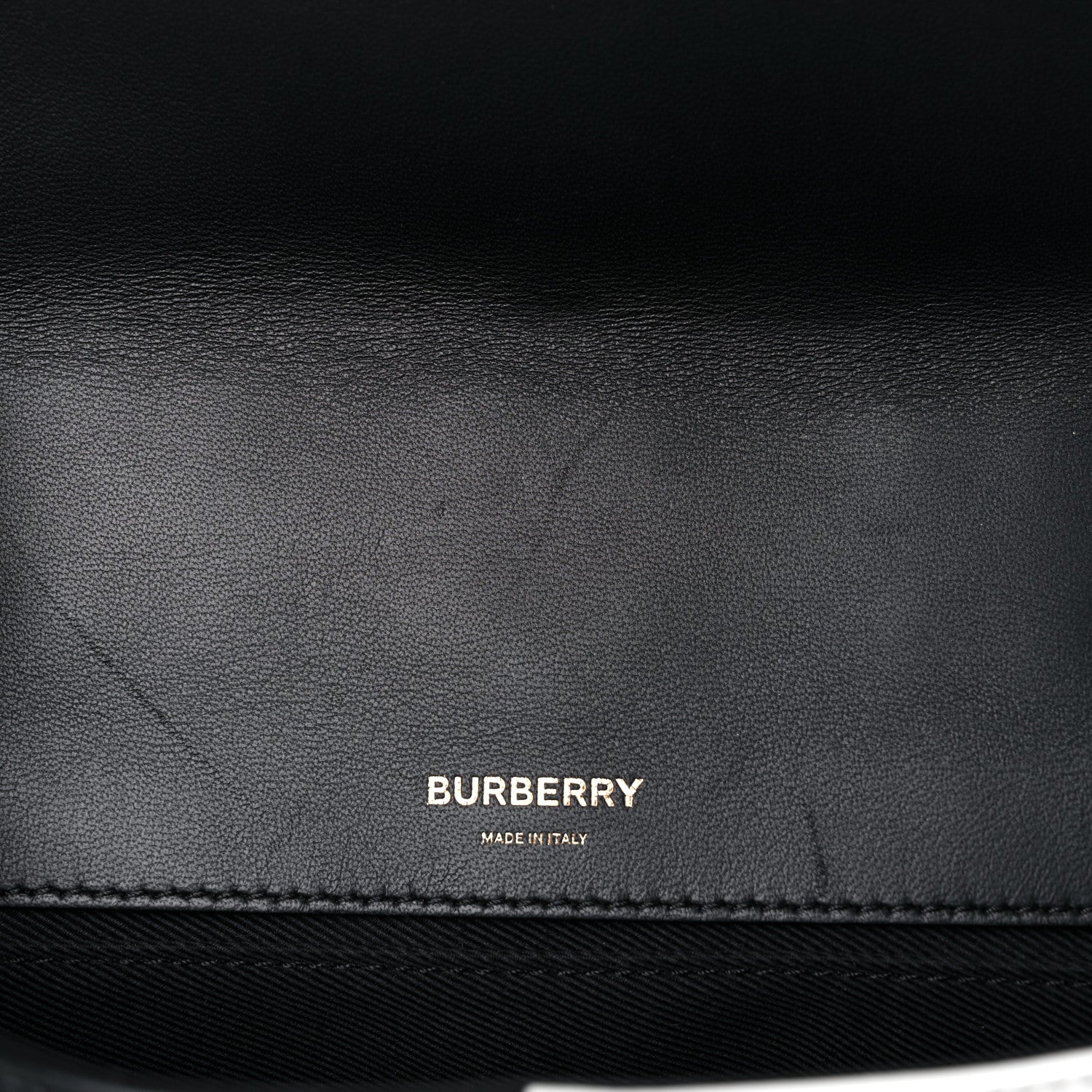Burberry Lambskin Quilted Small Lola Bag White Black 9 of 13