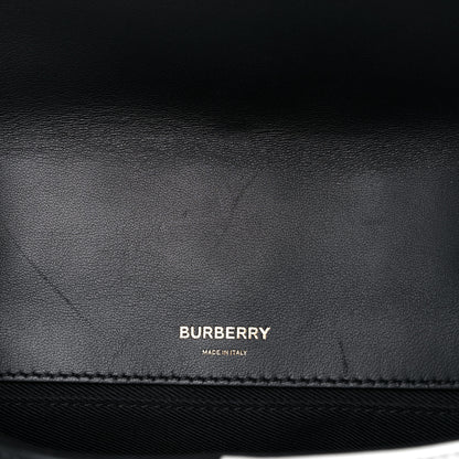 Burberry Lambskin Quilted Small Lola Bag White Black 9 of 13