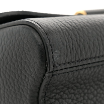 Louis Vuitton Taurillon Smooth Calfskin Scrunchie Twist One Handle MM Black 11 of 11