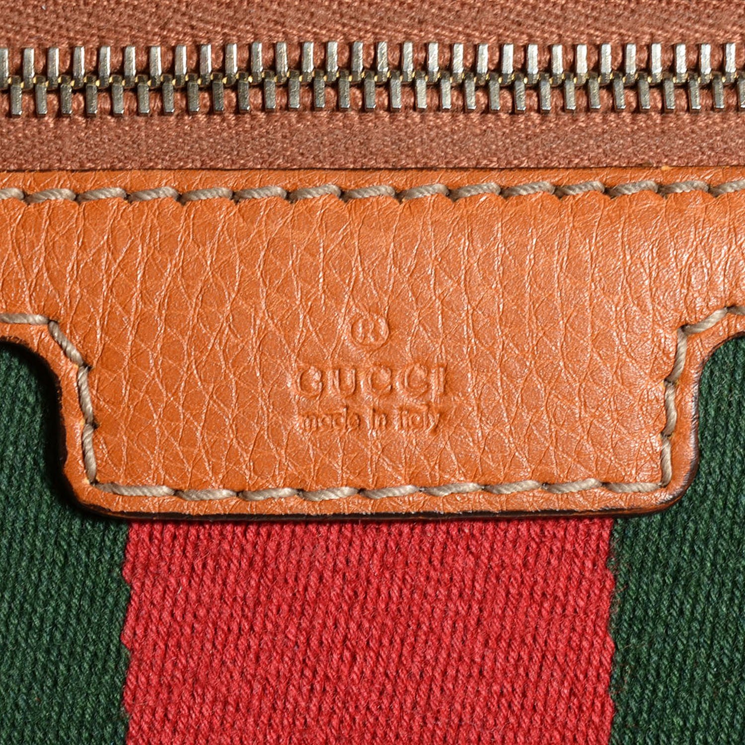 Gucci Calfskin Vintage Web Medium Boston Tobacco 6 of 19