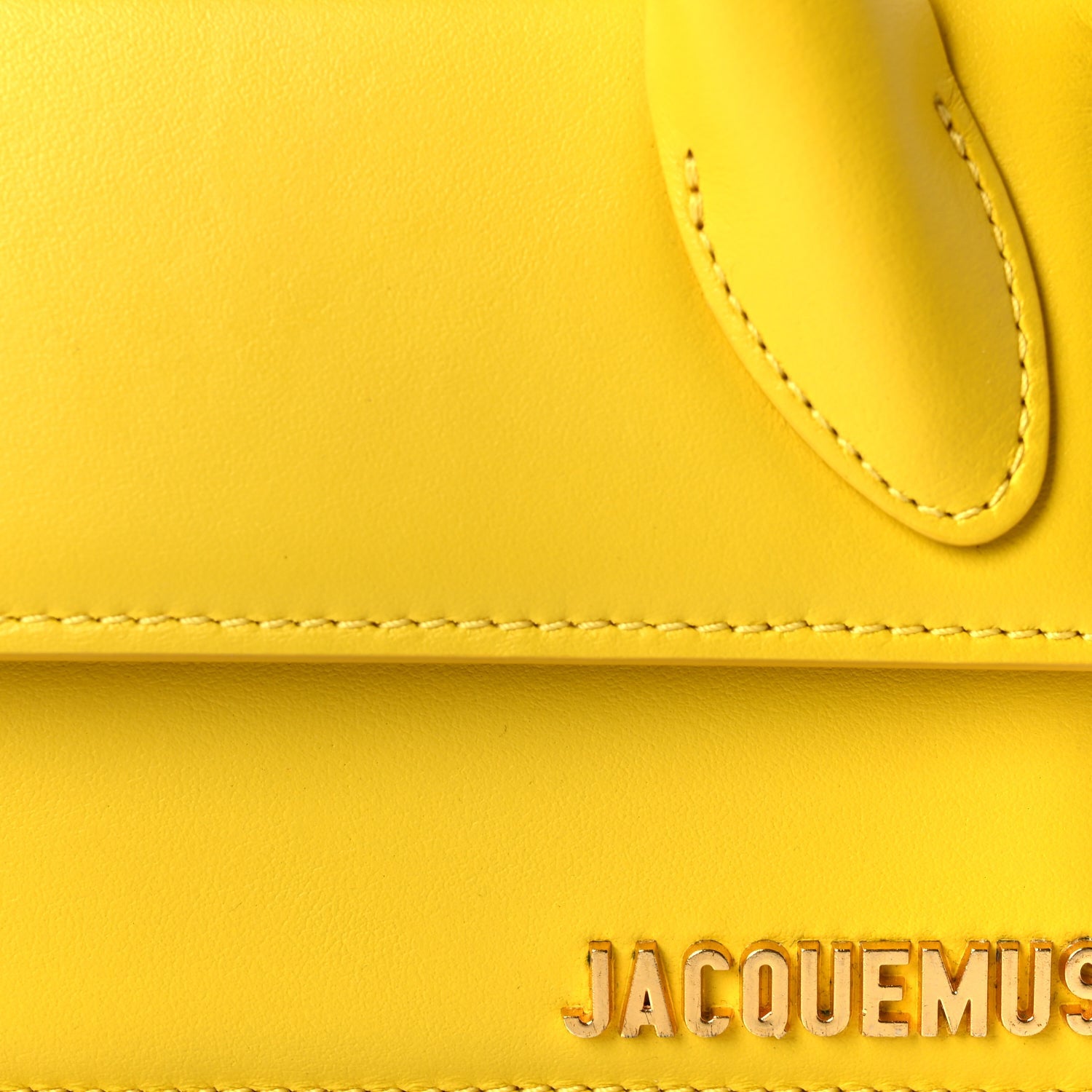 Jacquemus Smooth Calfskin Le Chiquito Long Yellow 6 of 8
