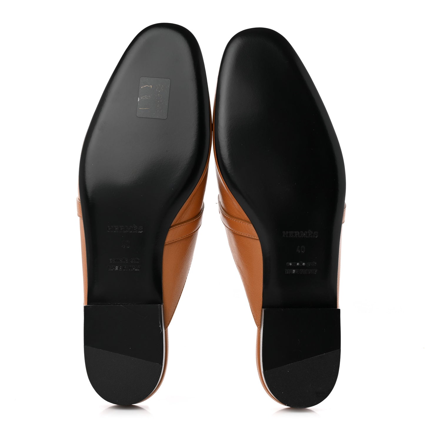 Heritage Calfskin Oz Mules 40 Naturel