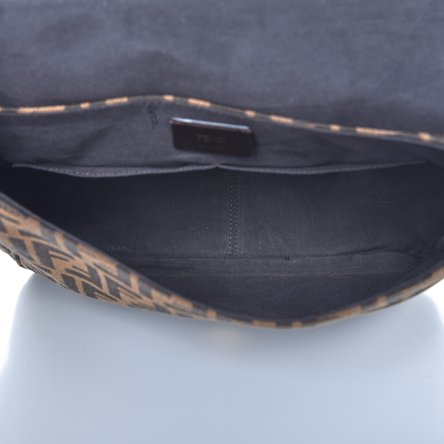 Fendi Zucca Vitello Artic Messenger Bag Tobacco Castagna 5 of 7