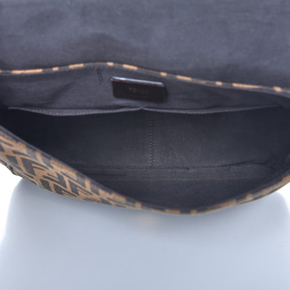 Fendi Zucca Vitello Artic Messenger Bag Tobacco Castagna 5 of 7