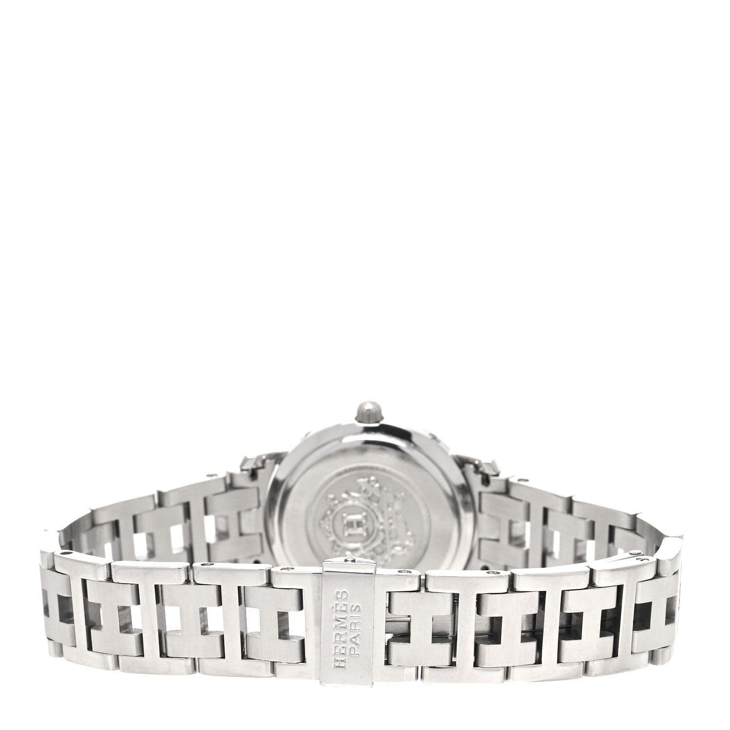 Hermes Stainless Steel 24mm Clipper Quartz Watch Black 3 of 5