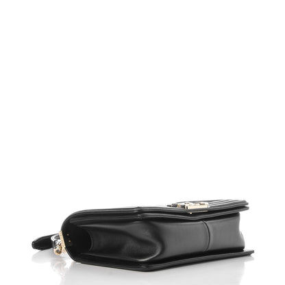 Chanel Lambskin Quilted Medium Boy Flap Black 4 of 8