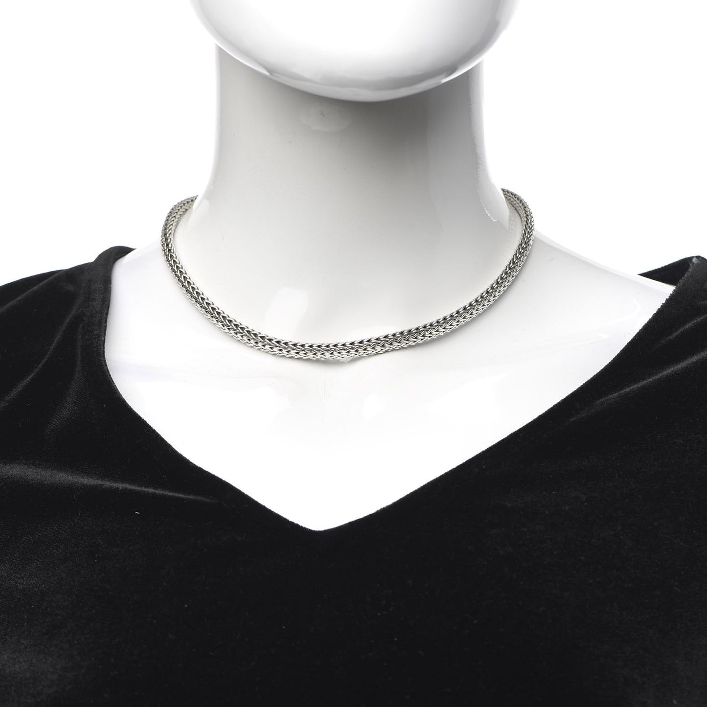 Sterling Silver 18K Yellow Gold 6.5mm Classic Chain Necklace