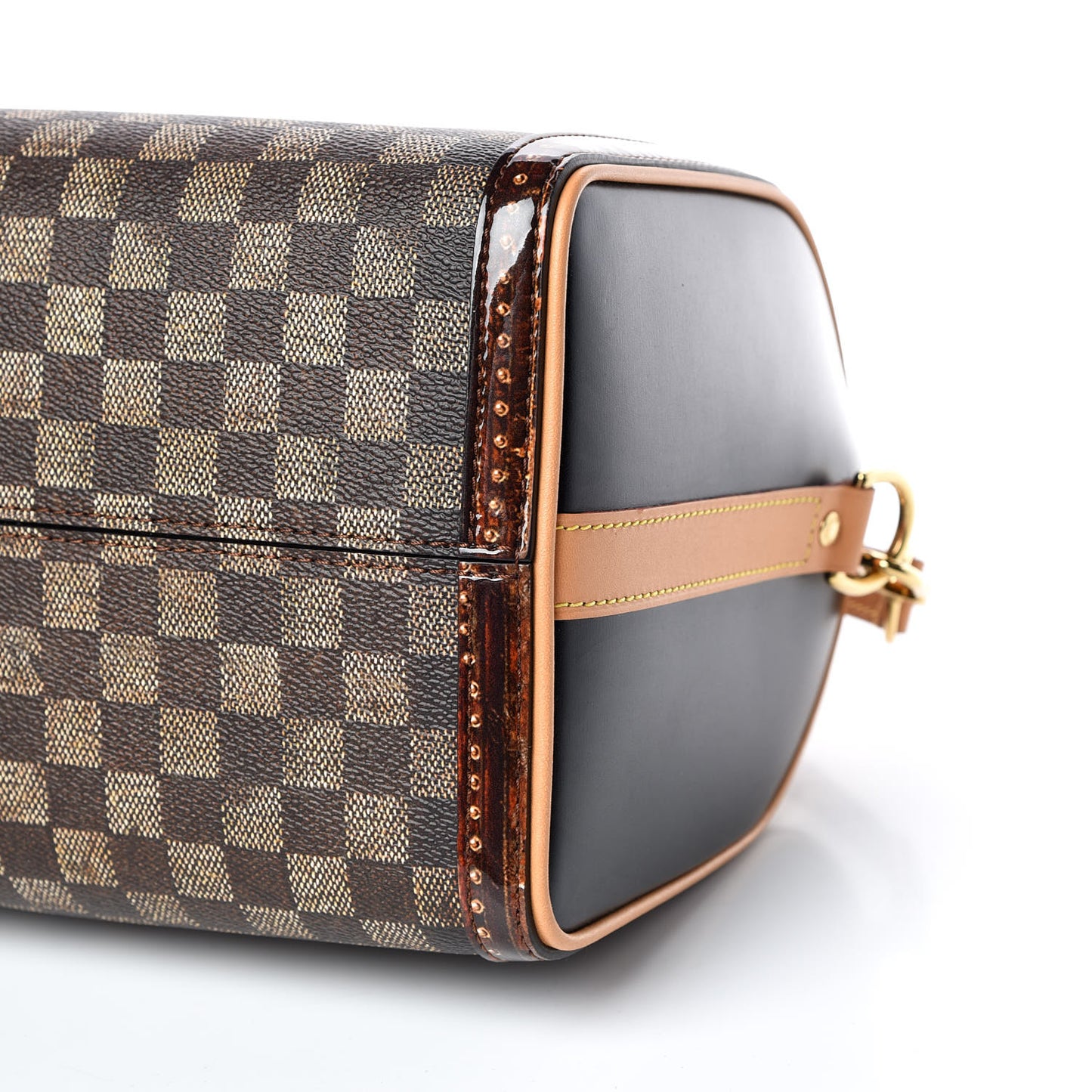 Transformed Damier Ebene Time Trunk Speedy Bandouliere 25 Black
