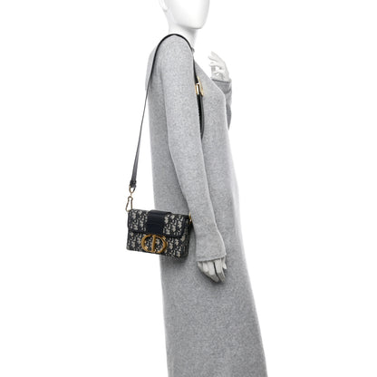 Christian Dior Oblique 30 Montaigne Box Bag Blue 2 of 11