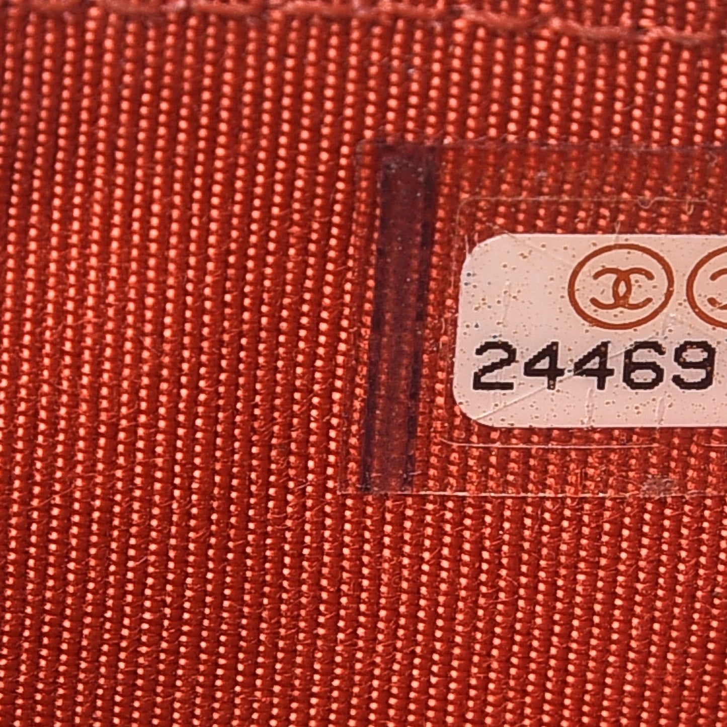 Caviar Quilted Card Holder Orange