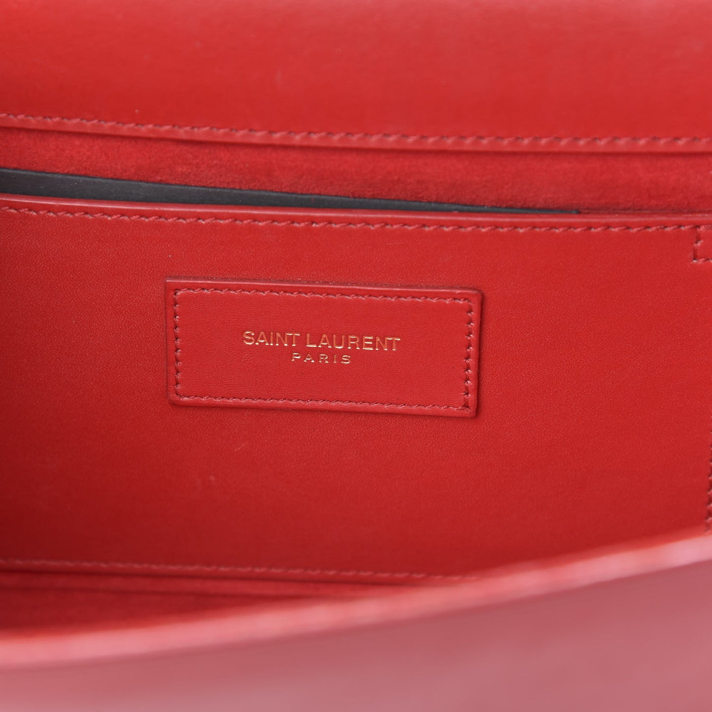 Calfskin Monogram Cassandre Clutch Rouge Orient