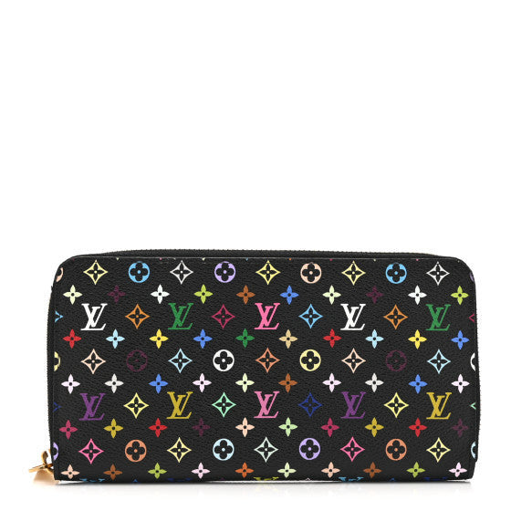 Louis Vuitton Monogram Multicolor Zippy Wallet Black Grenade 1 of 1