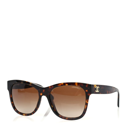 Chanel Acetate Runway Square Sunglasses 5380  Dark Tortoise 1 of 7