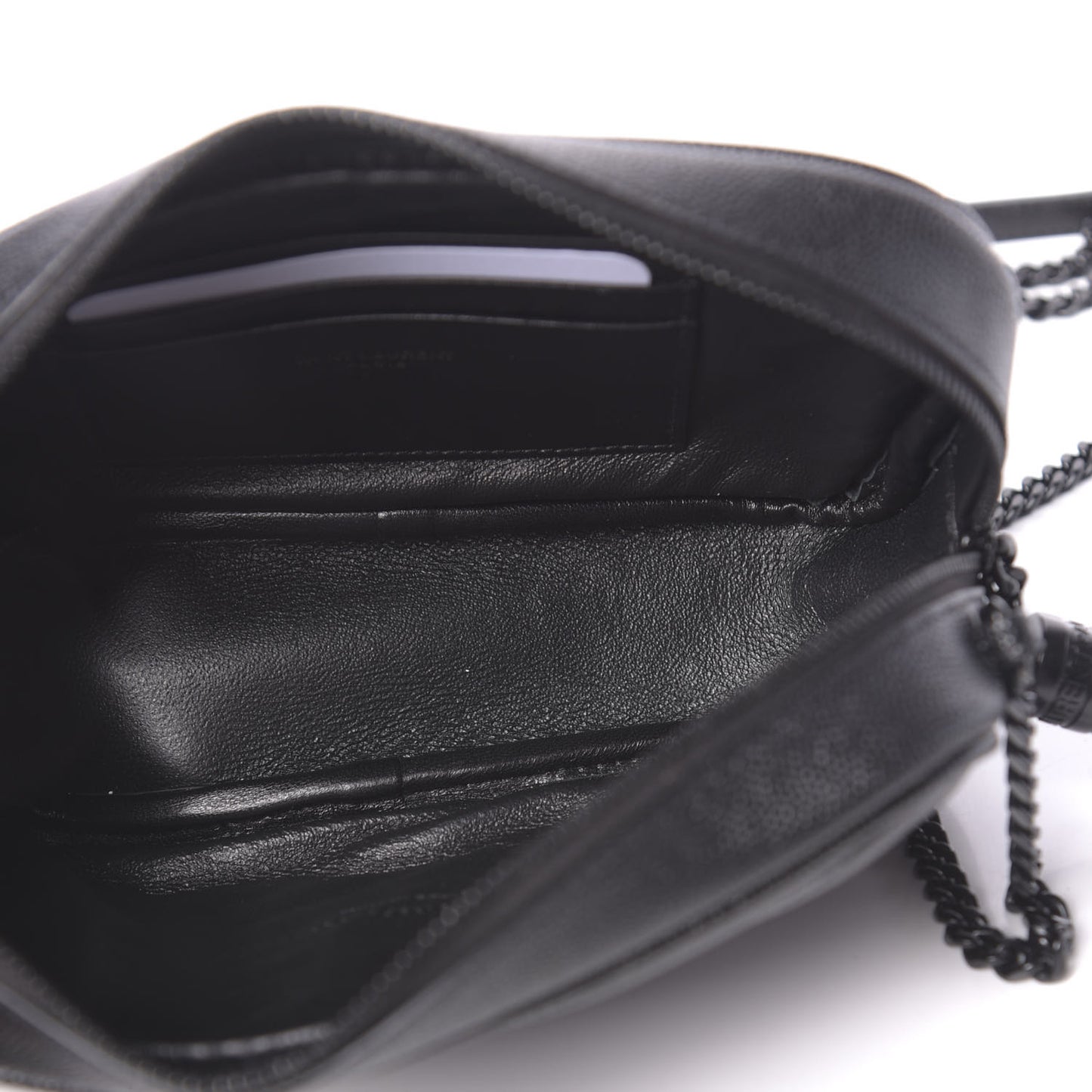 Grain De Poudre Matelasse Monogram Mini Lou Camera Bag Black