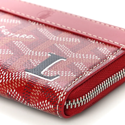 Goyard Goyardine Matignon Porte Monnaei Wallet Red 9 of 10