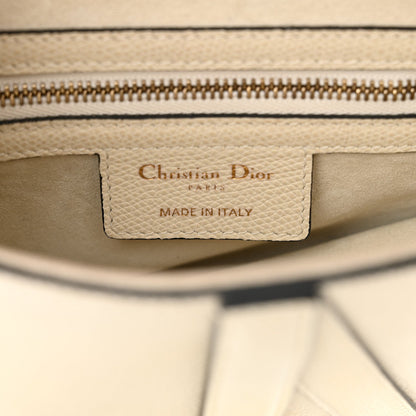 Christian Dior Grained Calfskin Saddle Bag White 6 of 7