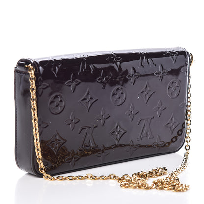 Louis Vuitton Vernis Pochette Felicie Chain Wallet Amarante 4 of 12