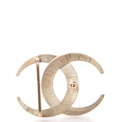 Chanel Baguette Crystal CC Belt Buckle Light Gold 4 of 4