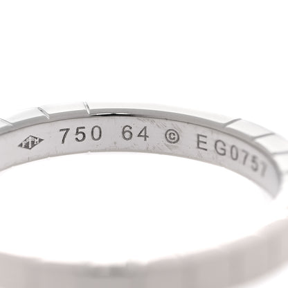 Cartier 18K White Gold Lanieres Ring 64 10.75 4 of 5