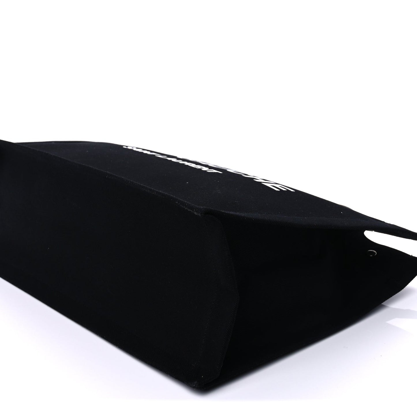 Linen Calfskin Rive Gauche Tote Black