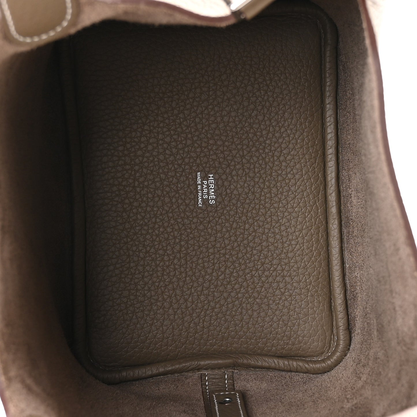 Taurillon Clemence Picotin Lock 18 PM Etoupe