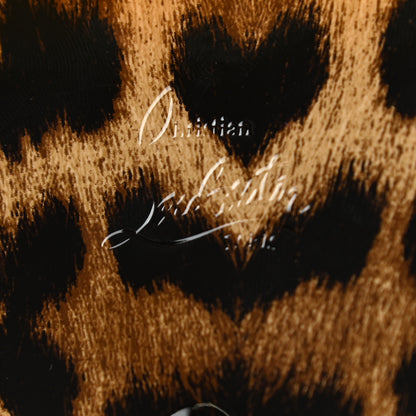 Christian Louboutin Patent Spiked Macaron Flap Wallet Leopard 6 of 7