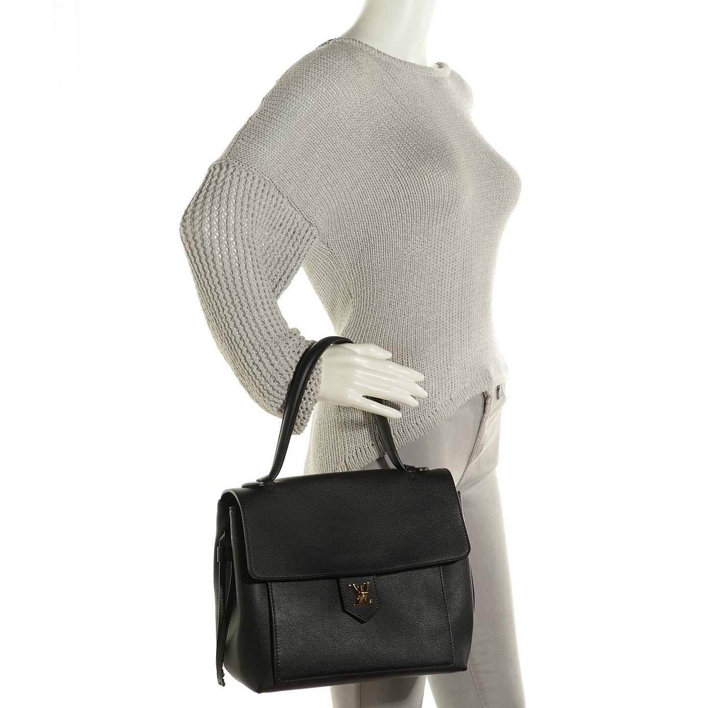 Calfskin Lockme PM Black