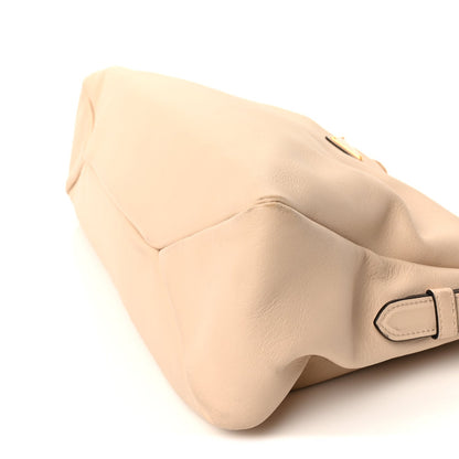 Prada Soft Calfskin Large Aimée Shoulder Bag  Travertine 8 of 8