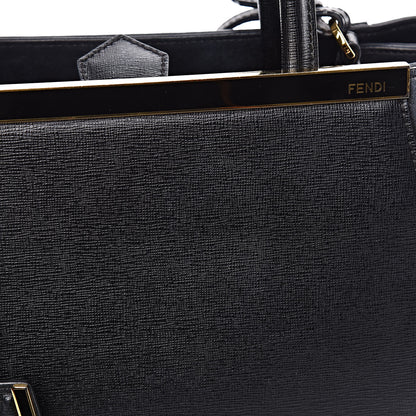Fendi Vitello Elite Petite 2Jours Tote Black 11 of 13