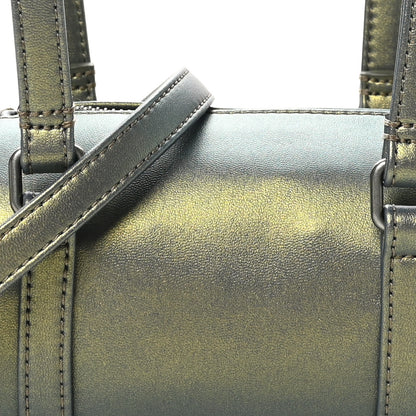 Telfar Metallic Vegan Leather Small Duffle Acid 8 of 10