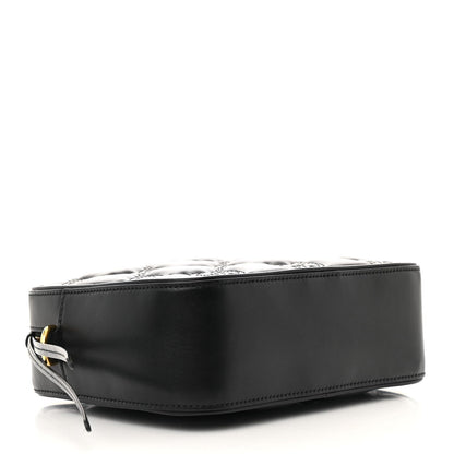 Gucci Calfskin GG Matelasse Shoulder Bag Black Natural 4 of 7