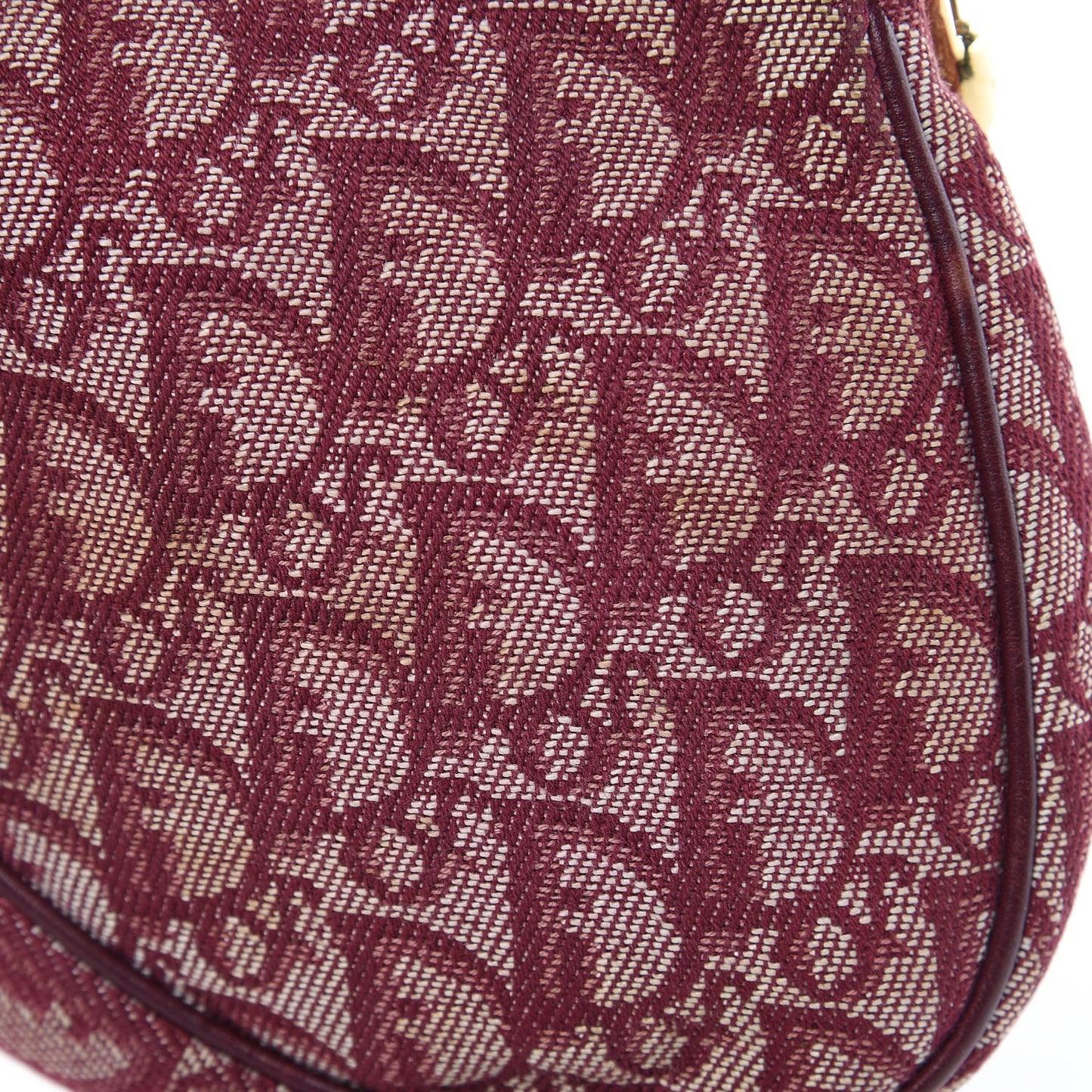 Monogram Mini Saddle Pochette Burgundy