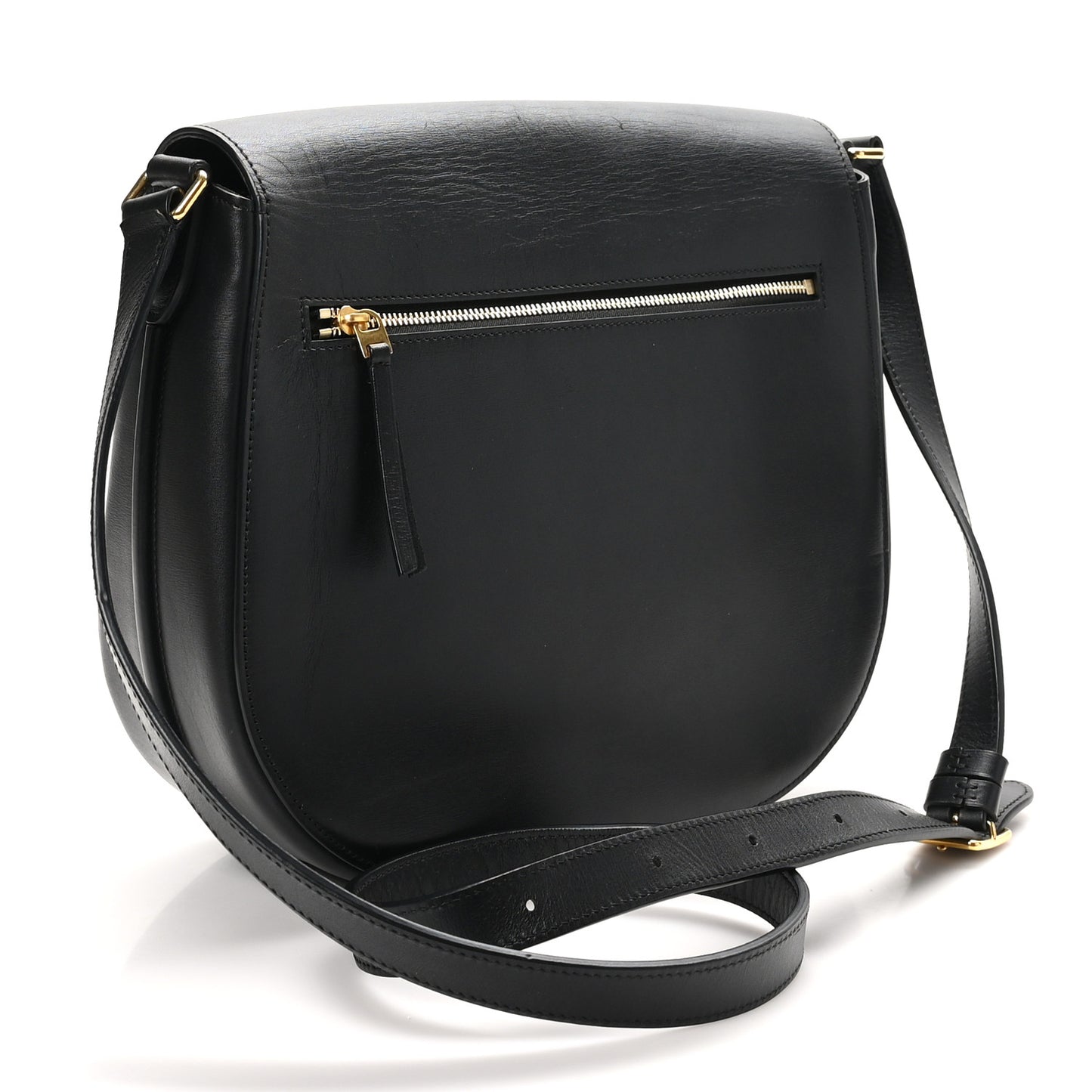 Satin Calfskin Medium Trotteur Black