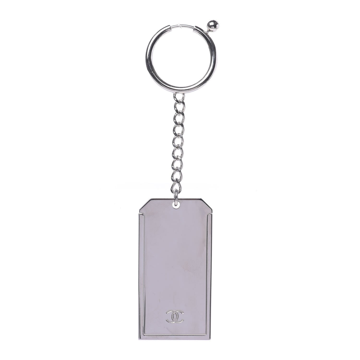 Chanel Metal Mirror Charm Silver 1 of 2