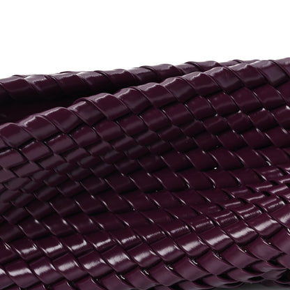 Bottega Veneta Patent Nappa Intrecciato Slanted Clutch  Purple 6 of 8