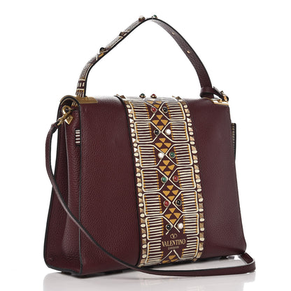 Valentino Garavani Alce Tribal Medium My Rockstud Frame Bag Rubin 3 of 8