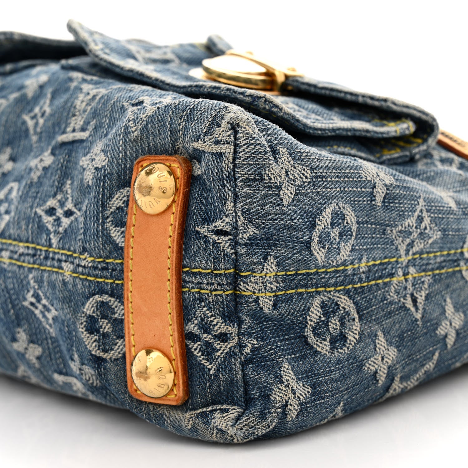 Louis Vuitton Monogram Denim Baggy PM Blue 9 of 13