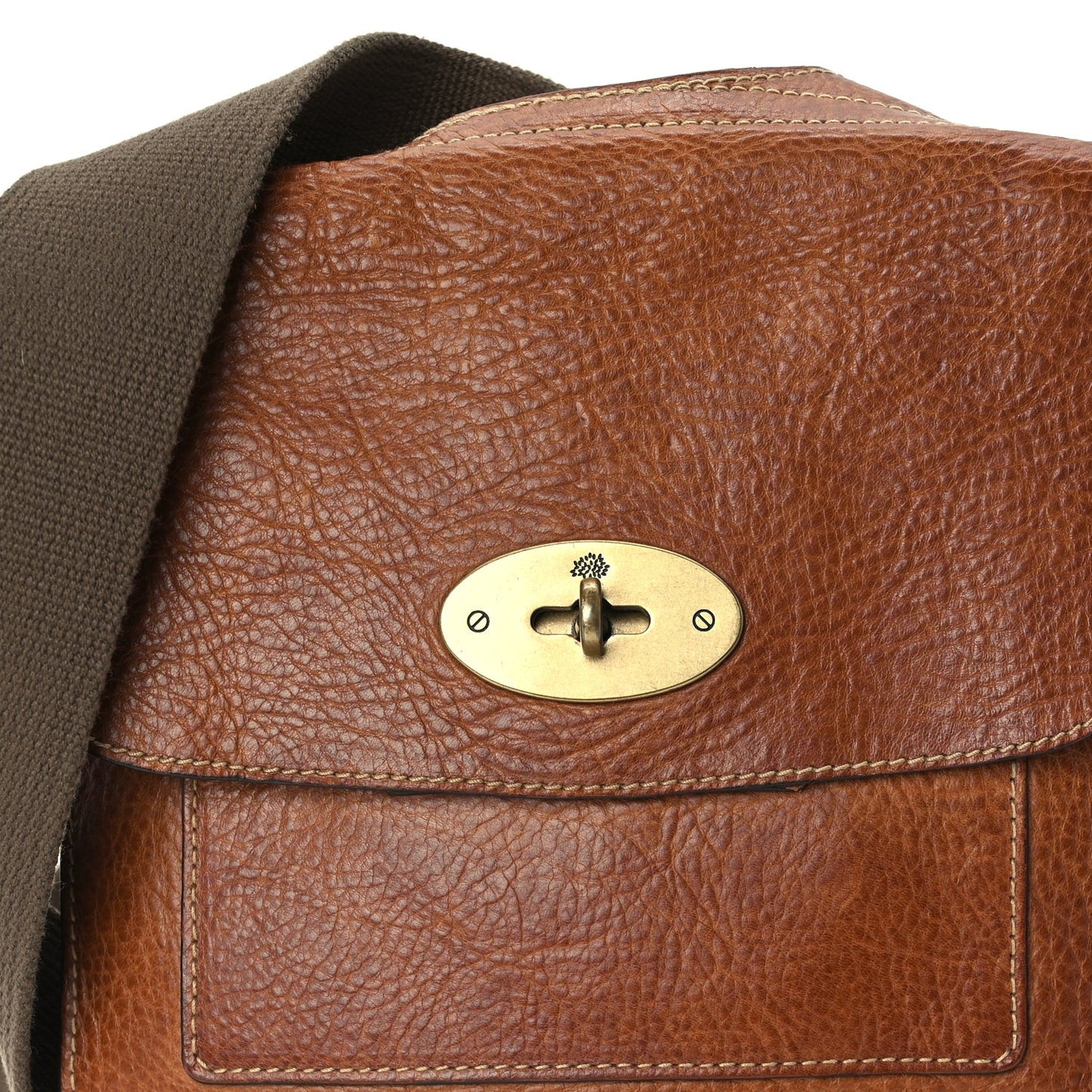Grain Calfskin New Antony Messenger Crossbody Oak