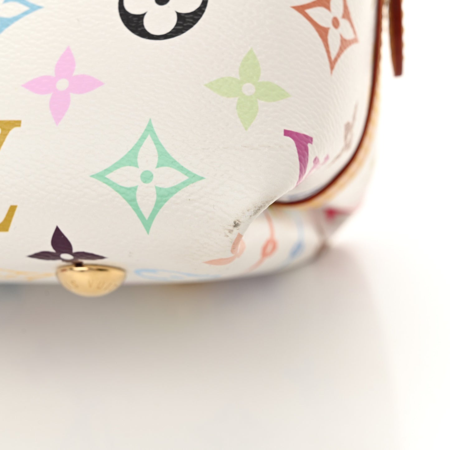 LV x TM Monogram Multicolor CarryAll PM White