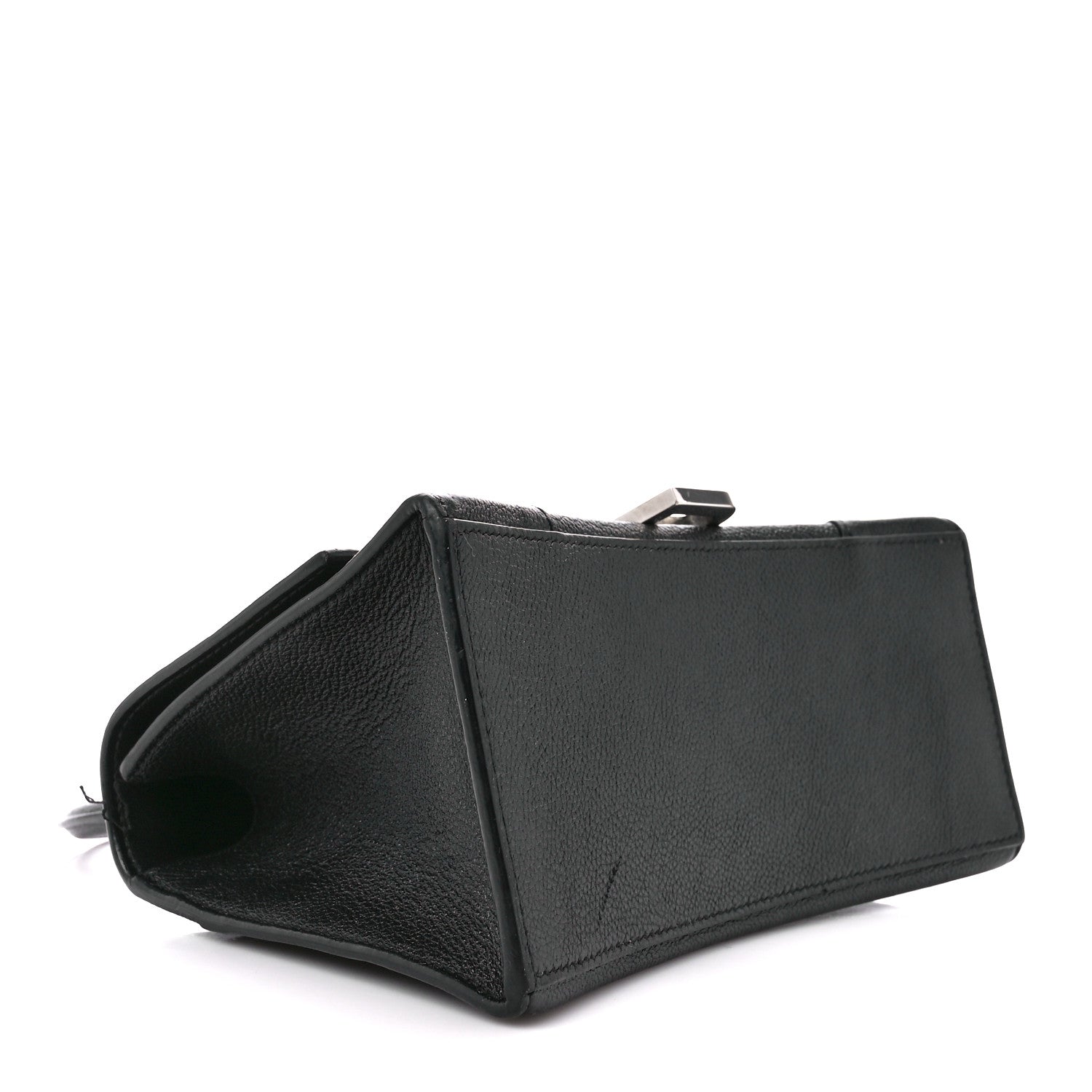 Balenciaga Grained Calfskin Small Hourglass Top Handle Bag Black 4 of 11