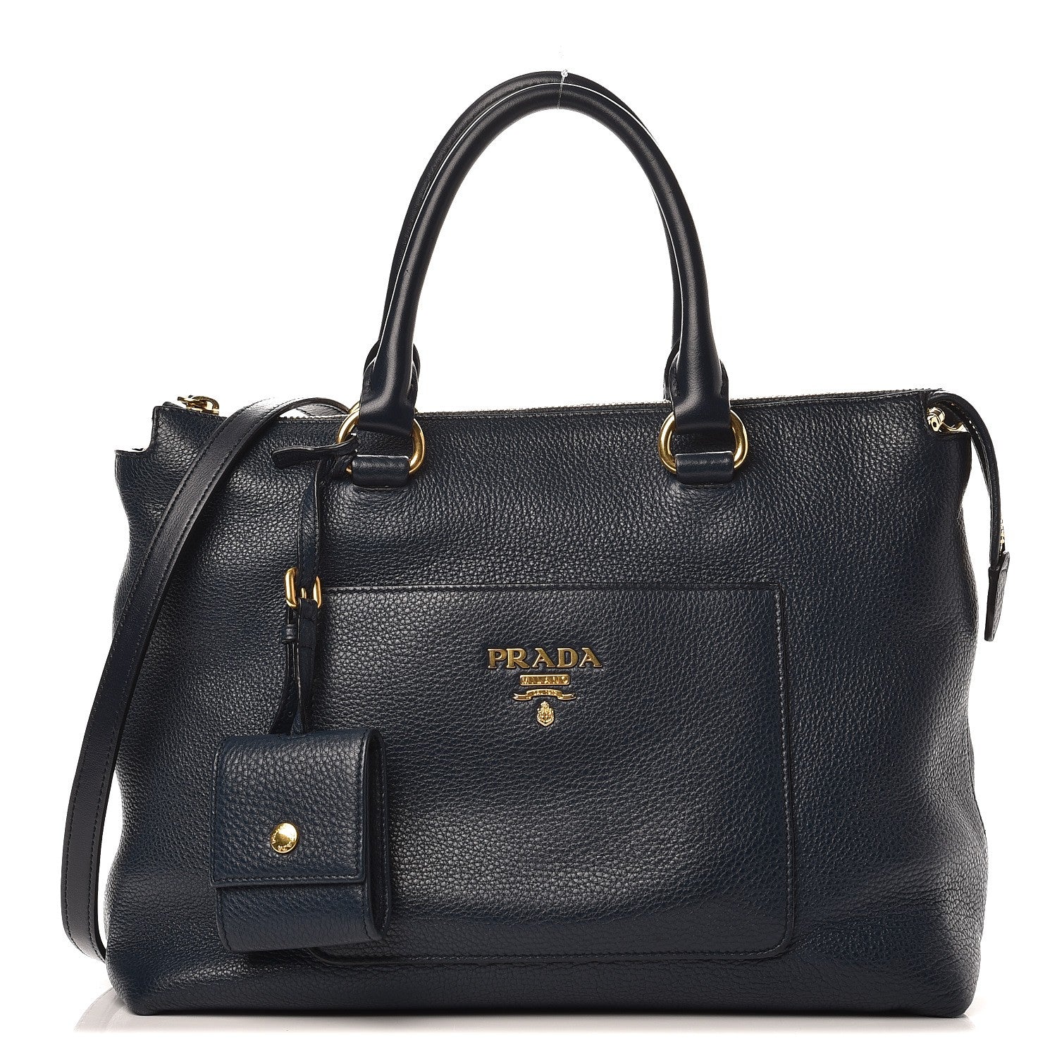 Prada Vitello Daino Tote Baltico 1 of 8