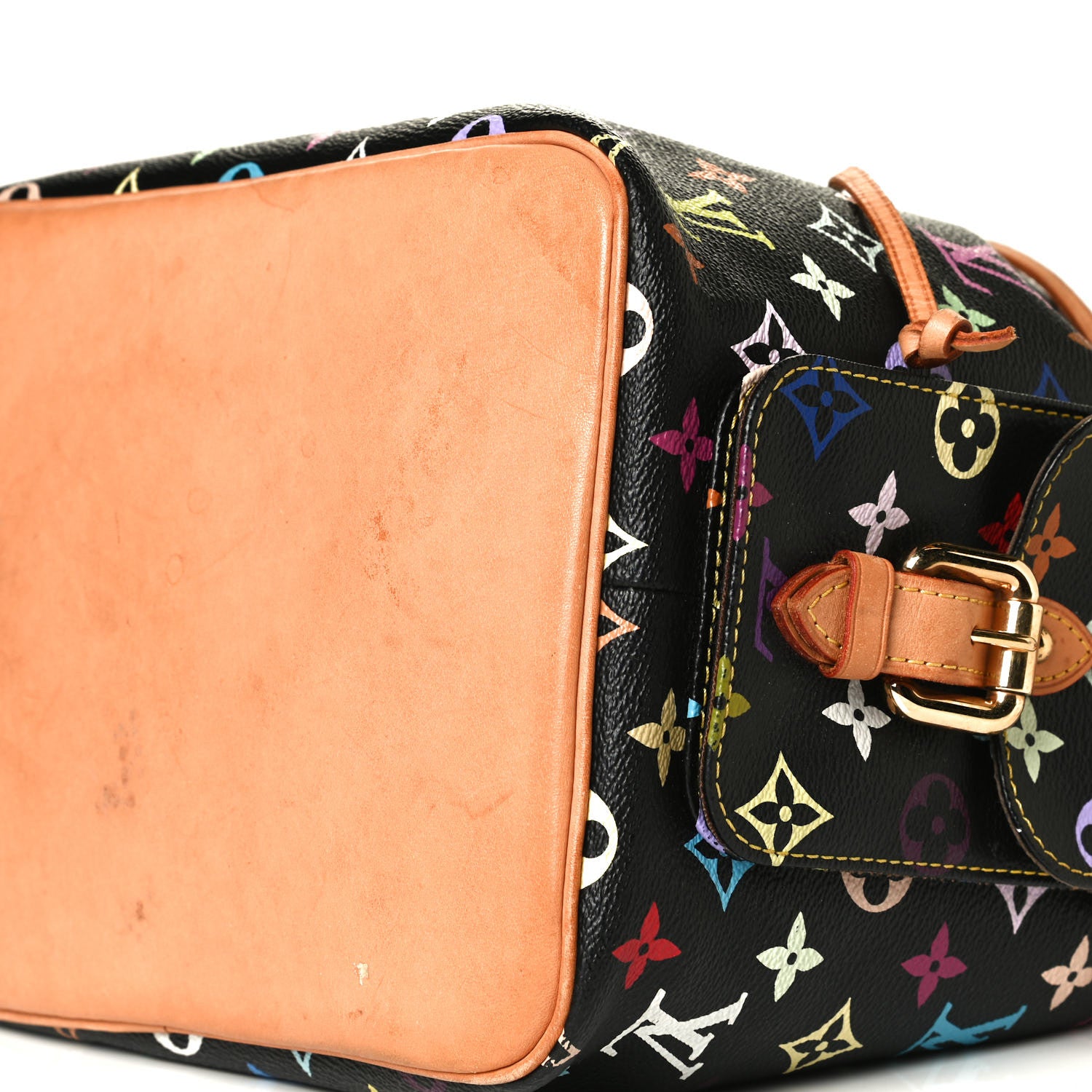 Louis Vuitton Monogram Multicolor Petit Noe Black 7 of 11