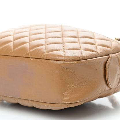 Chanel Lambskin Quilted Camera Case Beige 7 of 14