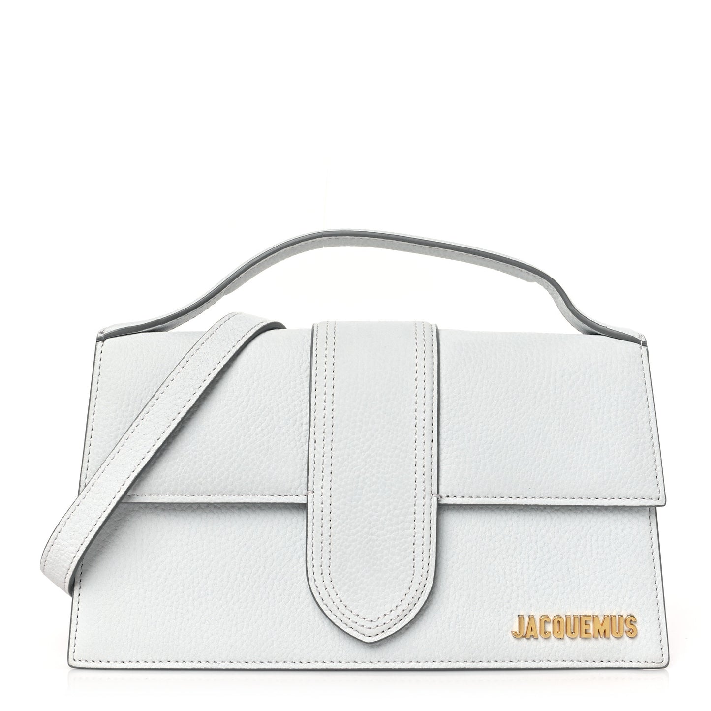 Grained Calfskin Le Grand Bambino Light Grey