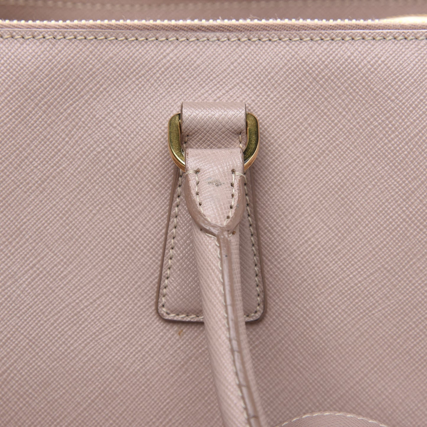 Saffiano Frame Top Handle Bag Cammeo